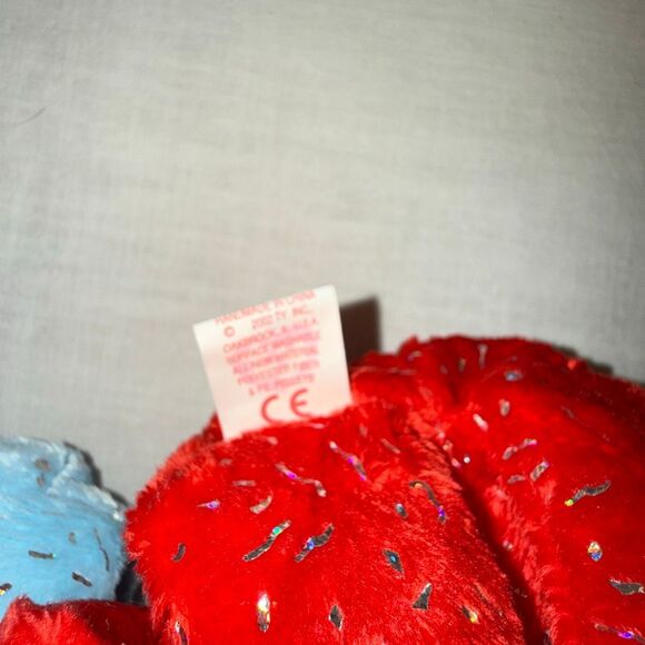 TY Beanie Baby Trio – Signature 2001 & Decade 2003 Bears – Confetti, Blue & Red - Picture 9 of 13